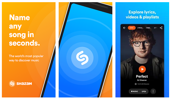 Shazam - aplikasi player musik online